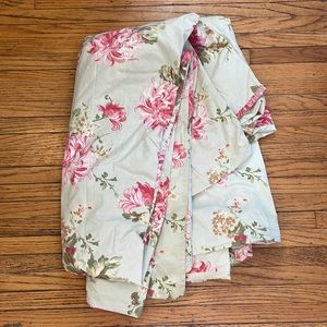 Pottery Barn Sage green Floral Duvet Cover